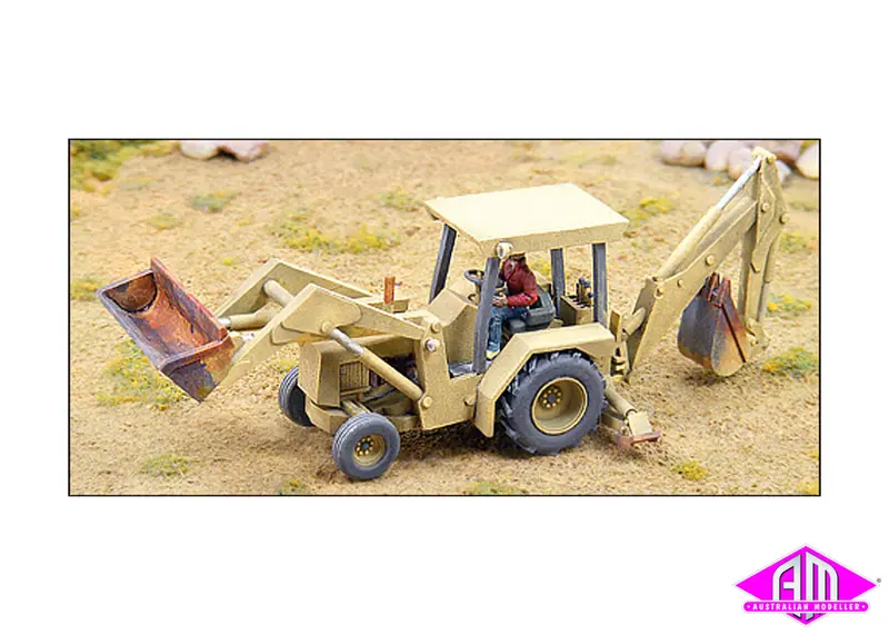 284-61010 - Backhoe With Operator Unpainted Kit (Ho Scale) 1