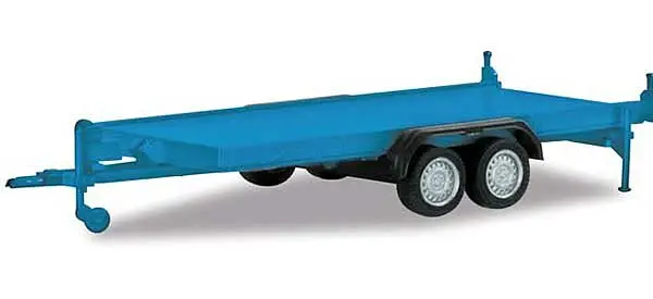 326-52450-002 Dual Axle Trailer - Blue (Ho Scale) 1