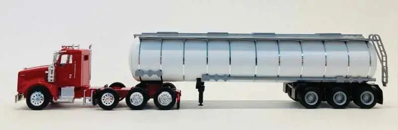 326-6609 - Kenworth T800 Truck With Chemical Tank Trailer - Red/White (Ho Scale) 1