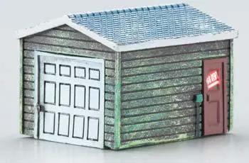 353-6360 - Single-Car Garage Wood (N Scale) 1