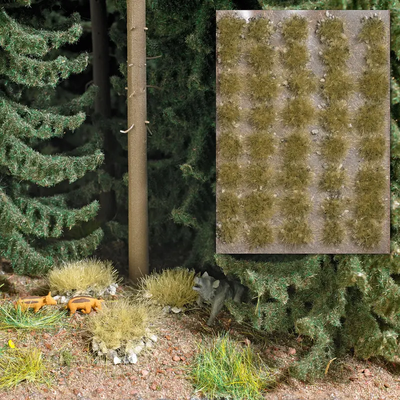 3554 - Tufts Of Grass With Stones - Autumn (Ho Scale) 1