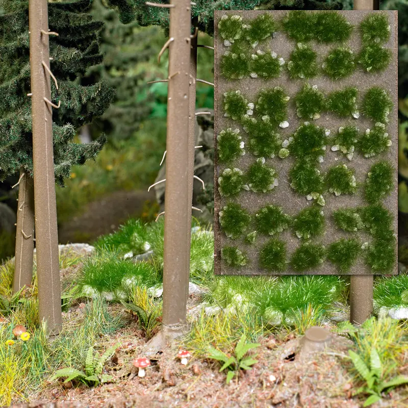 3557 - Tufts Of Grass With Stones - Summer (Ho Scale) 1