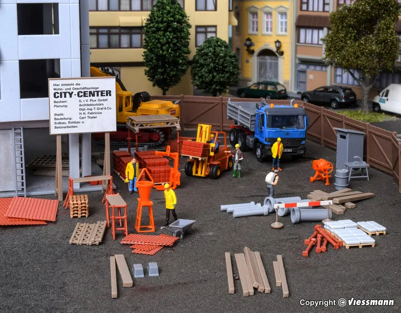 38538 - Construction Site Accessories Kit (Ho Scale) 1