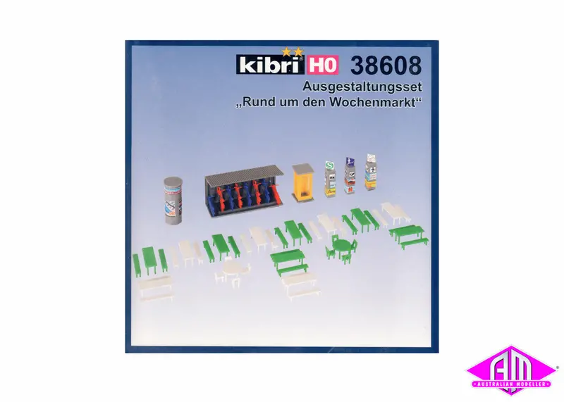 38608 - Around The Market Deco Set (Ho Scale) 1