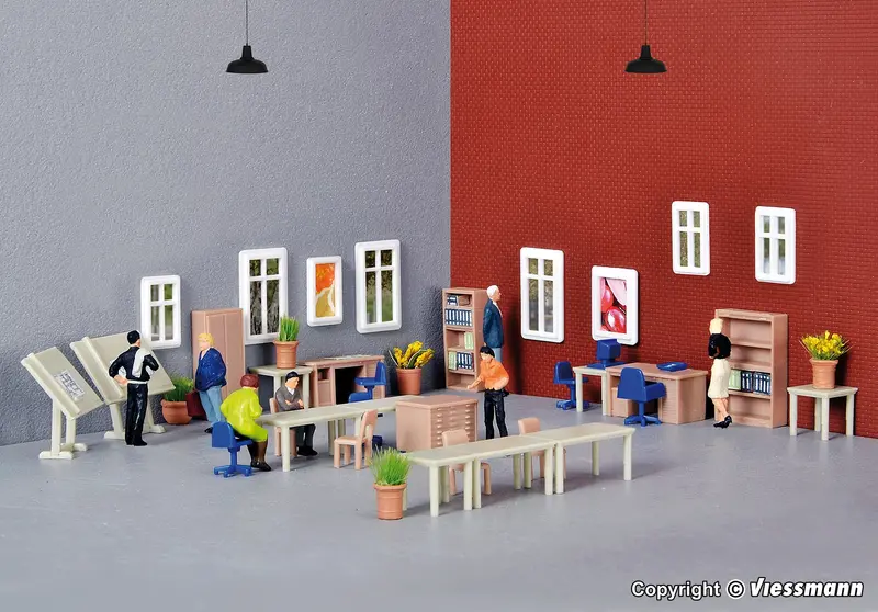38655 - Office Furniture Kit (Ho Scale) 1