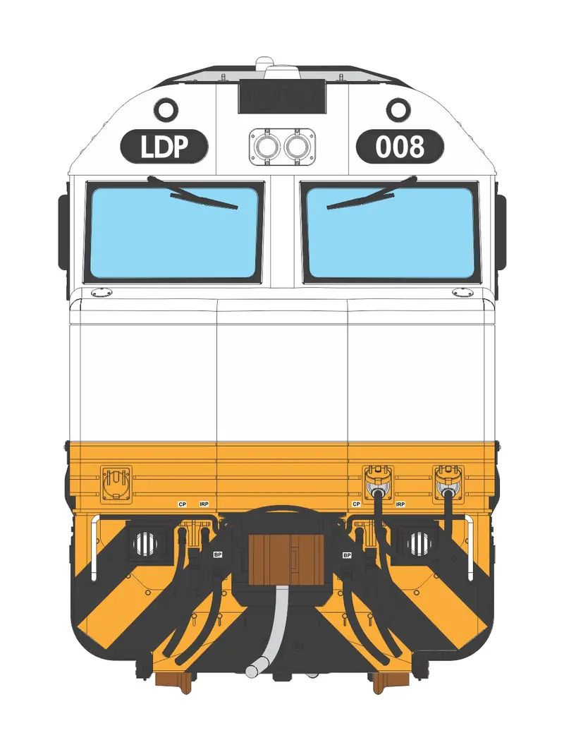 3D Wall Art Gt46c-Ace Class Ldp008 Pacific National (1:8 Scale) La-31 1