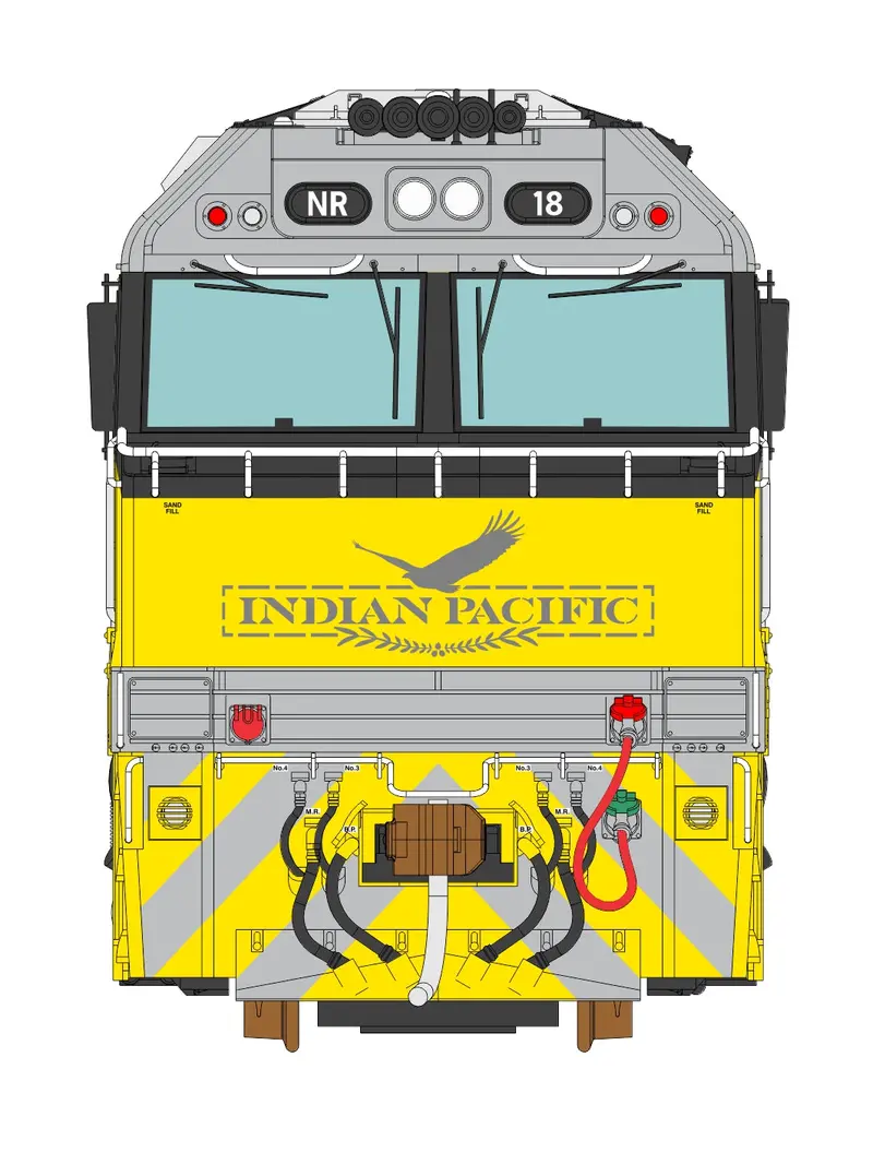 3D Wall Art Nr Class Nr18 Indian Pacific Mk2 (1:8 Scale) La-13 1