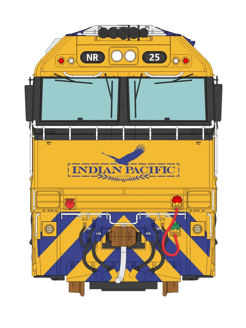 3D Wall Art Nr Class Nr25 Indian Pacific Mk3 (1:8 Scale) La-14 1