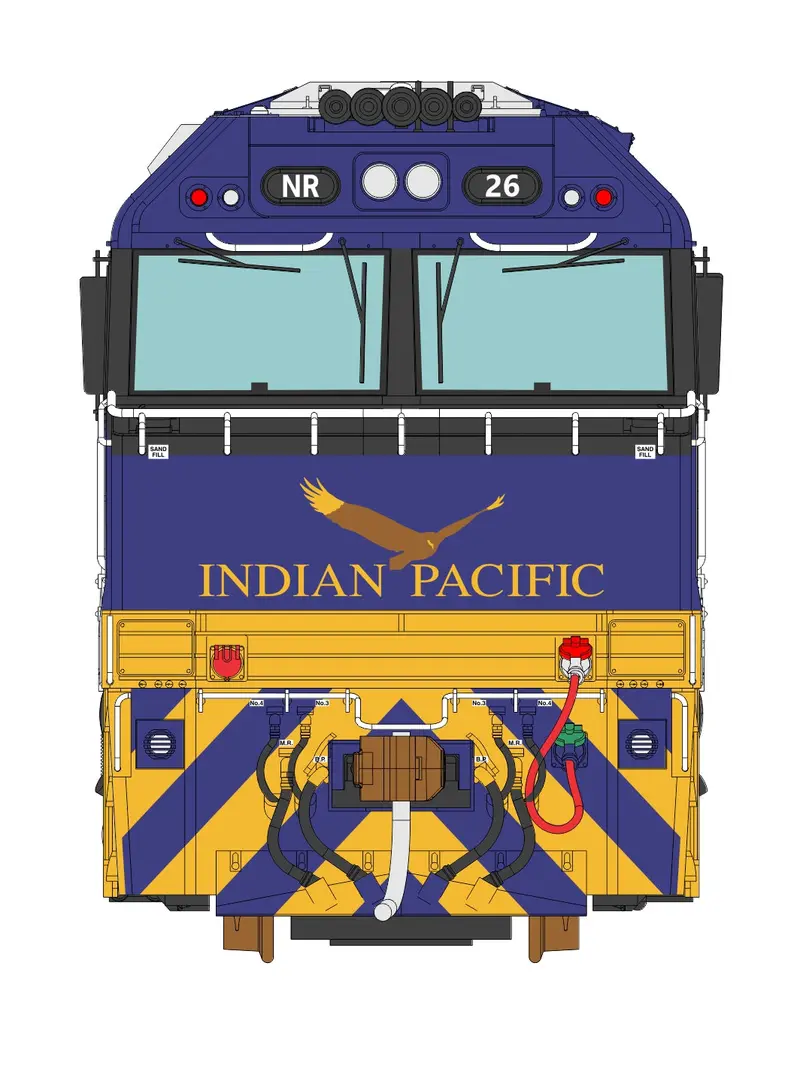 3D Wall Art Nr Class Nr26 Indian Pacific Mk1 (1:8 Scale) La-12 1