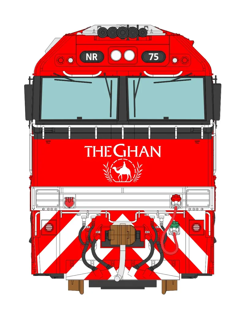 3D Wall Art Nr Class Nr75 The Ghan Mk2 (1:8 Scale) La-11 1