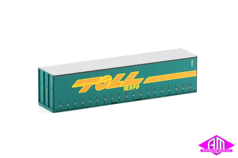 40' Curtain Side Container Toll Spd Green Twin Pack 40Cs-15 1