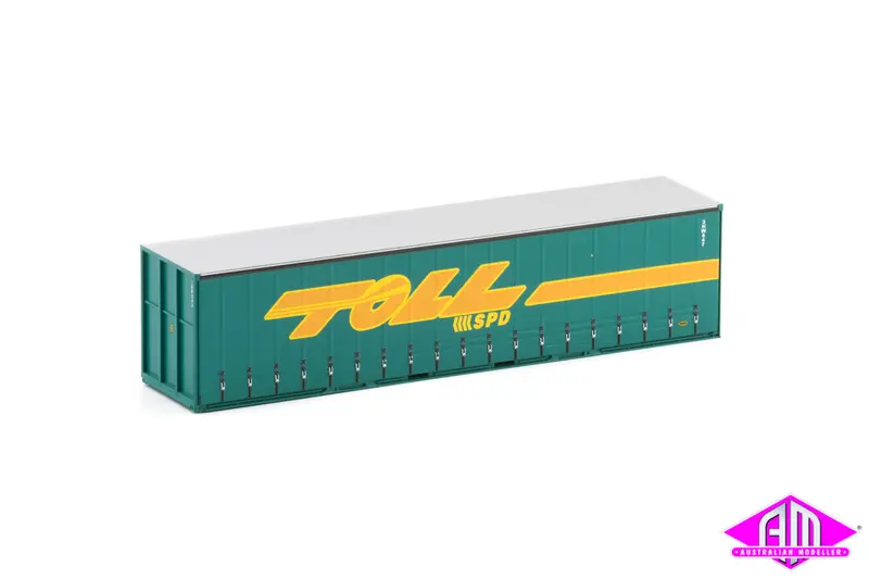 40' Curtain Side Container Toll Spd Green Twin Pack 40Cs-16 1