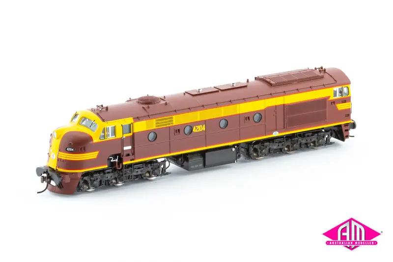 421 Class Locomotive 42104 Indian Red, Red Lining (421-19) Ho Scale 1