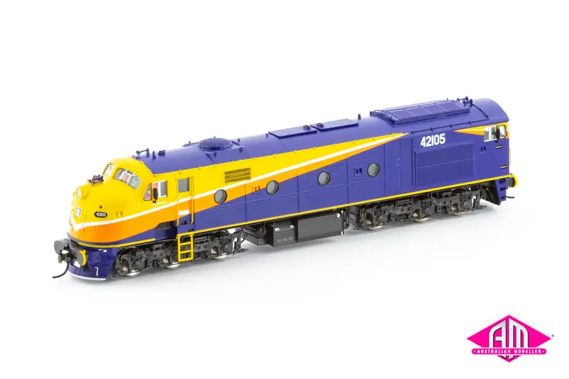 421 Class Locomotive 42105 Chumrail, Blue/Orange/Yellow (421-33) Ho Scale 1