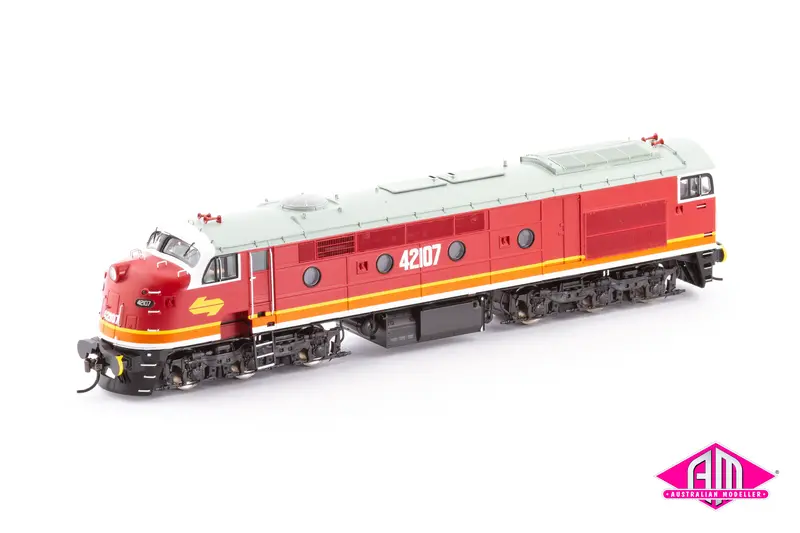 421 Class Locomotive 42107 Candy, Grey Roof (421-29) Ho Scale 1