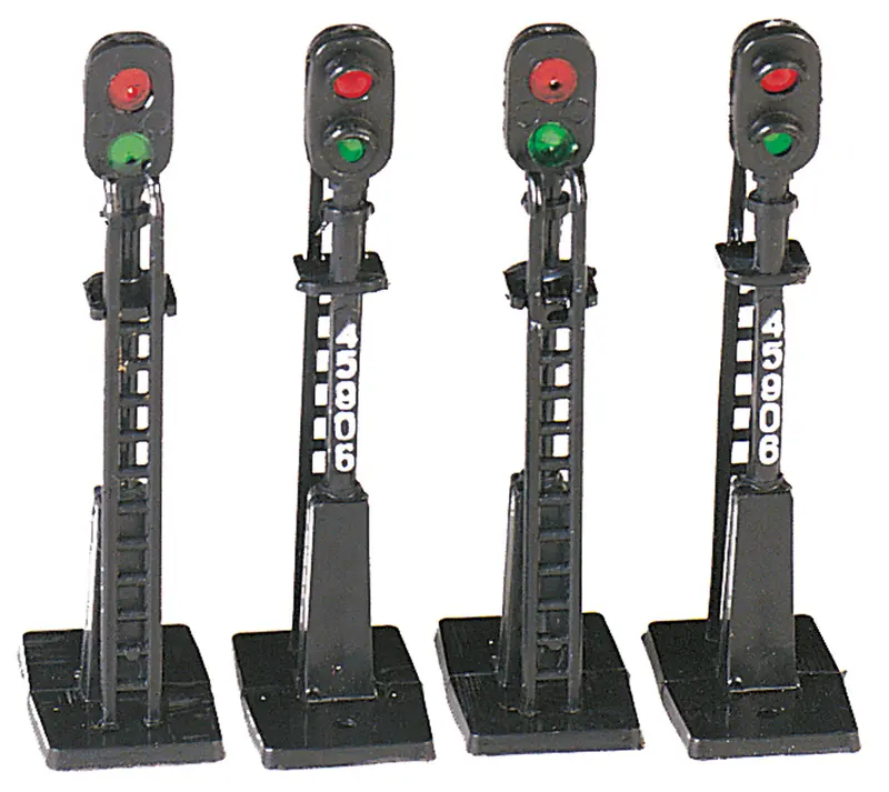 42101 Block Signals 4Pc (Non Working) Ho Scale 1