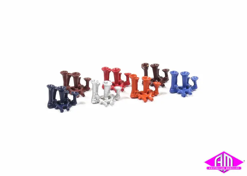 422 Class Horn, Indian Red 1 Pair Sp-41 1