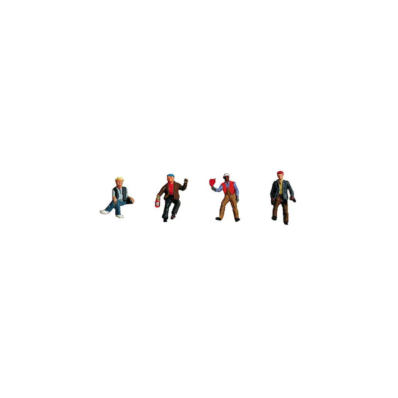 430-7010 - Yard Crew Figures 4Pc (Ho Scale) 1
