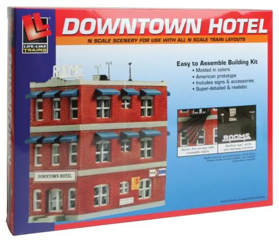 433-7482 - Downtown Hotel Kit (N Scale) 1