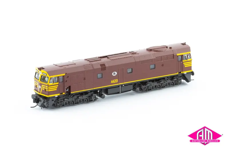 442 Class Locomotive 44201 Indian Red With Duck Egg Logo (N442-1) N-Scale 1