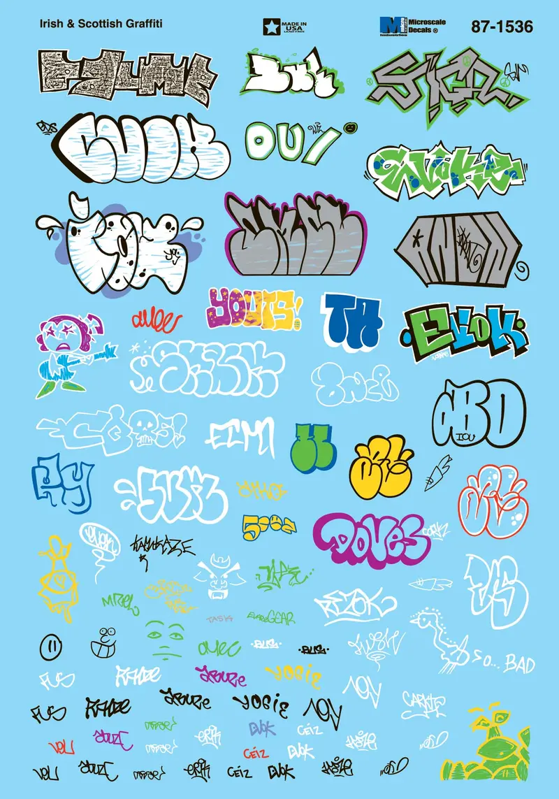 460-871536 - Irish And Scottish Graffiti (Ho Scale) 1