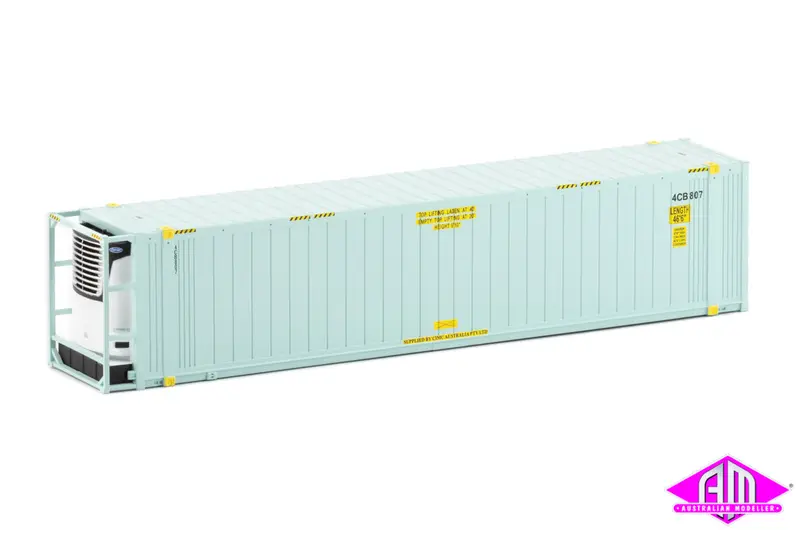 46'6" Reefer Container Toll V3 Light Blue No Logo Twin Pack Con-105 1