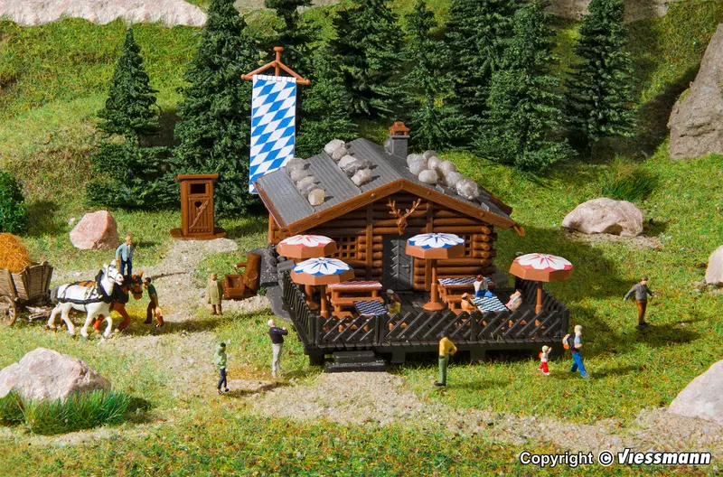 47741 - Mountain Lodge & Logs Kit (N Scale) 1