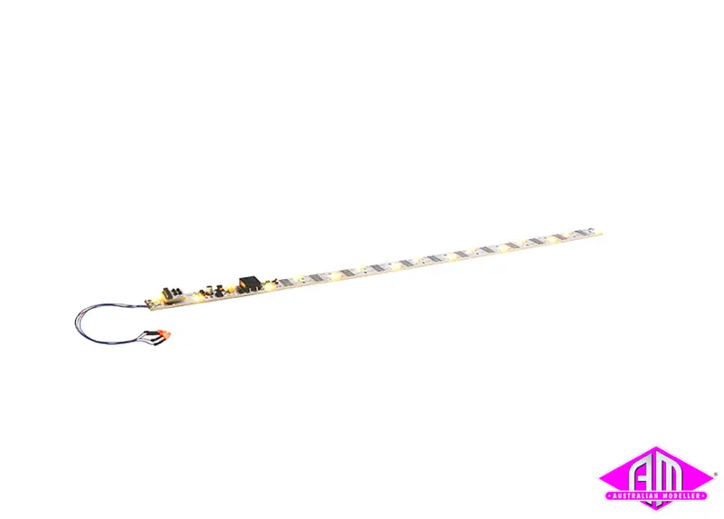 50703 - Led Lighting Strip With Taillight - 380Mm - 32 Leds - White/Yellow (O Scale) 1