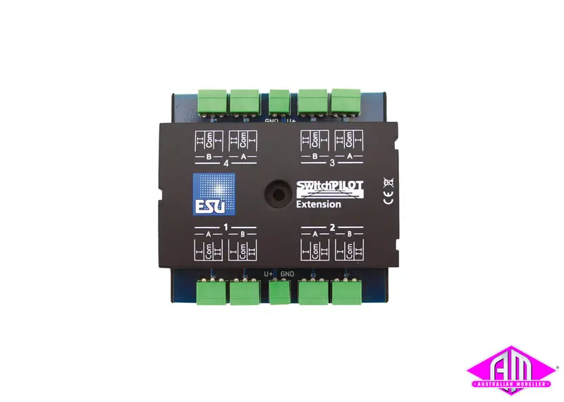 51801 - Switchpilot Extension - 4 Twin-Relays (Dpdt) Output - 2A Each - Extension For Switch Pilot Family 1