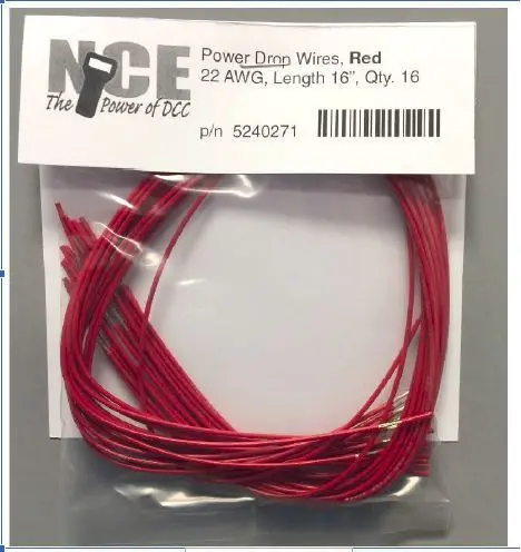 524-271 - Power Dropper Wire - Red - 40Cm (16Pc) 1