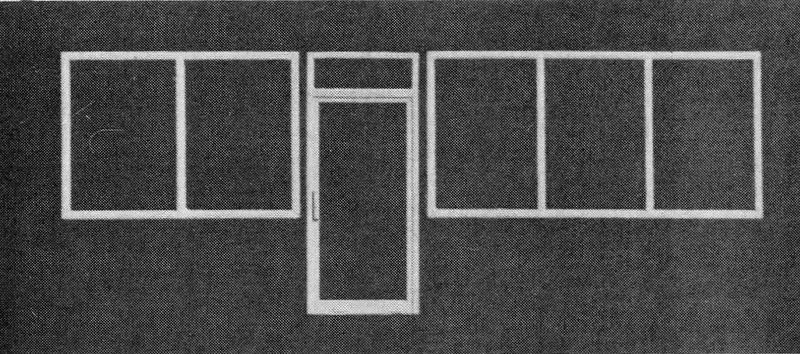 541-1106 - Store Front Windows & Door (Ho Scale) 1
