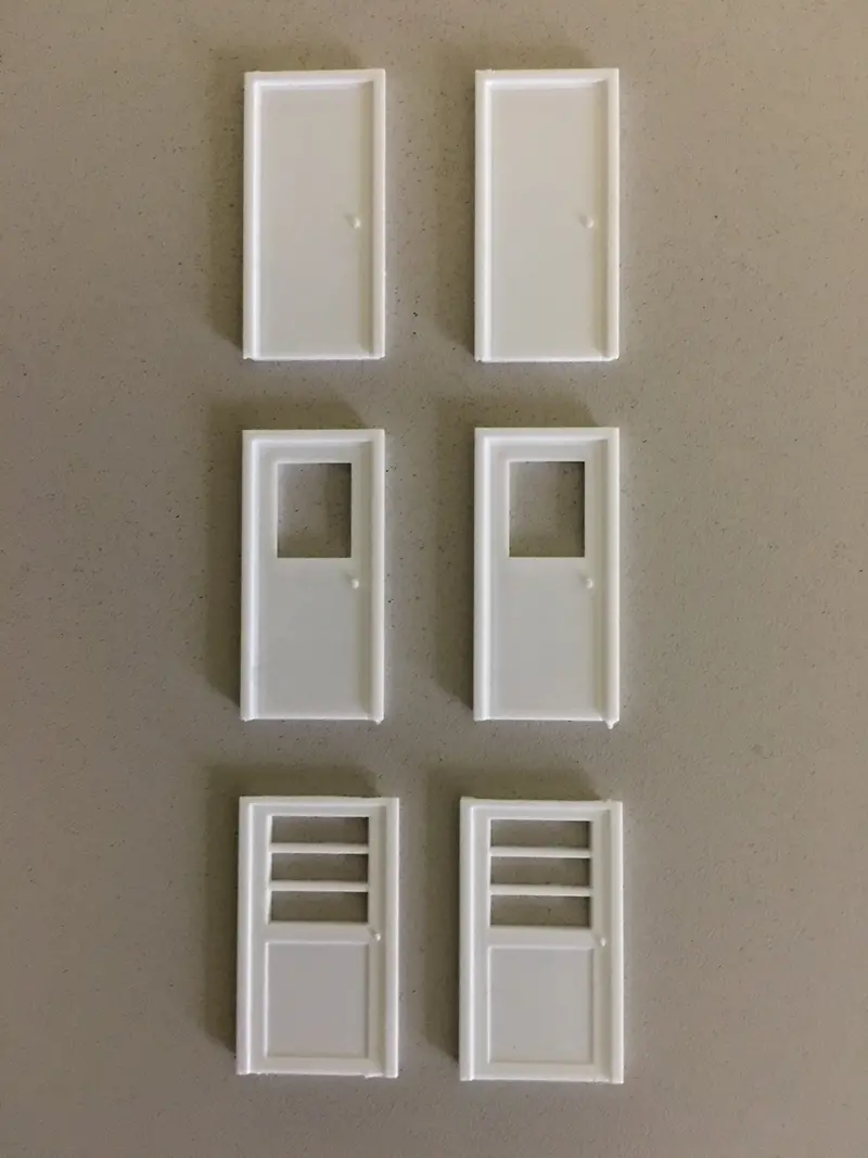 541-1200 - Assorted Personal Doors (Ho Scale) 1