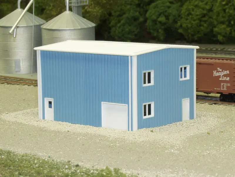 541-8001 - Yard Office Kit - Blue (N Scale) 1