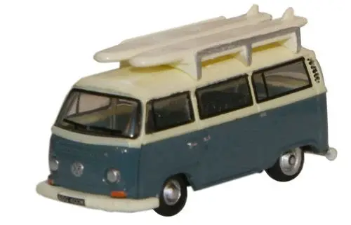 553-Nvw003 - Vw Minibus - Fjord Blue/Arcona White (N Scale) 1