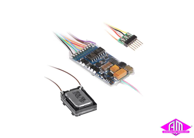 58416 - Loksound 5 Dcc/Mm/Sx/M4 "Blank Decoder" - 6-Pin Nem651 + Speaker 11X15mm (Ho/O Scale) 1