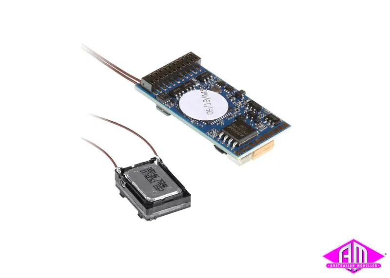 58419 - Loksound 5 Dcc/Mm/Sx/M4 "Blank Decoder" - 21 Pin Nem6660 + Speaker 11X15mm (Ho/O Scale) 1