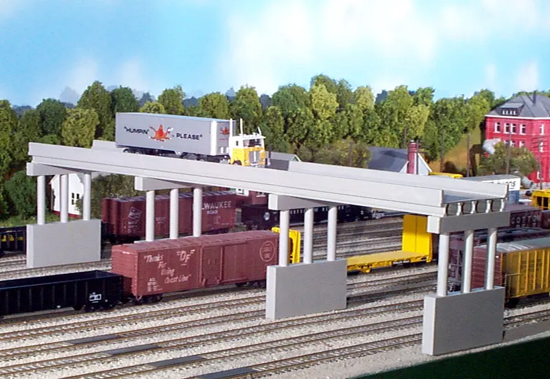 628-0163 - 150’ Modern Highway Overpass Kit With 4 Piers (N Scale) 1