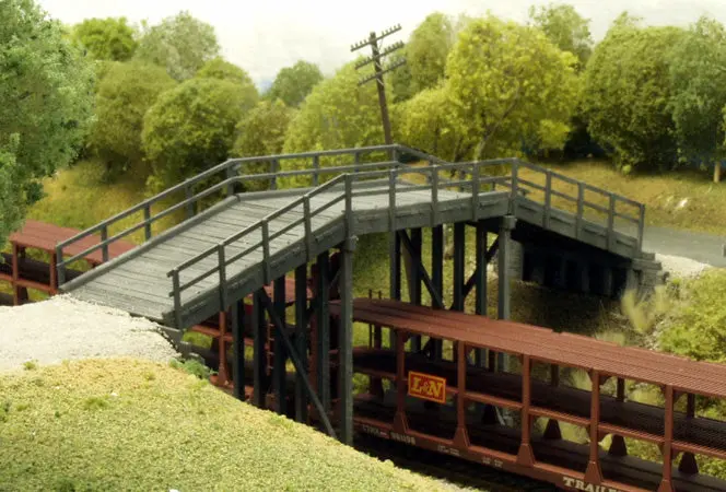 628-0200 - Rural Timber Overpass Kit (Ho Scale) 1