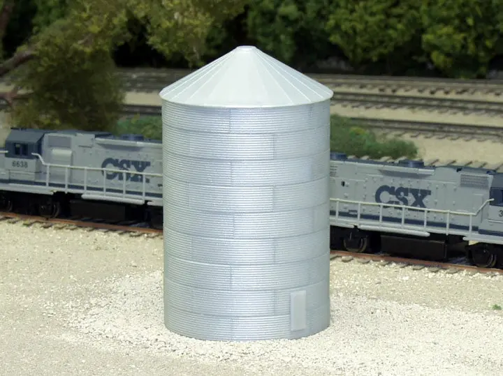 628-0704 - 40' Corrugated Grain Bin Kit (N Scale) 1