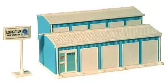 632-2901 - 2 Unit Self Storage Facility - Blue (Ho Scale) 1