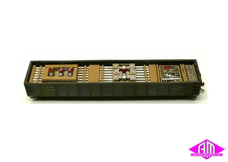 7244 - Oil Pipe Connector Wagon Load (Ho Scale) 1
