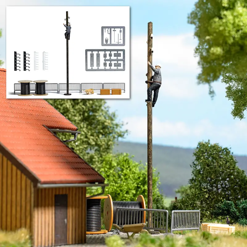 7966 - Scenery Set - Pole Climber - Era 3-4 (Ho Scale) 1