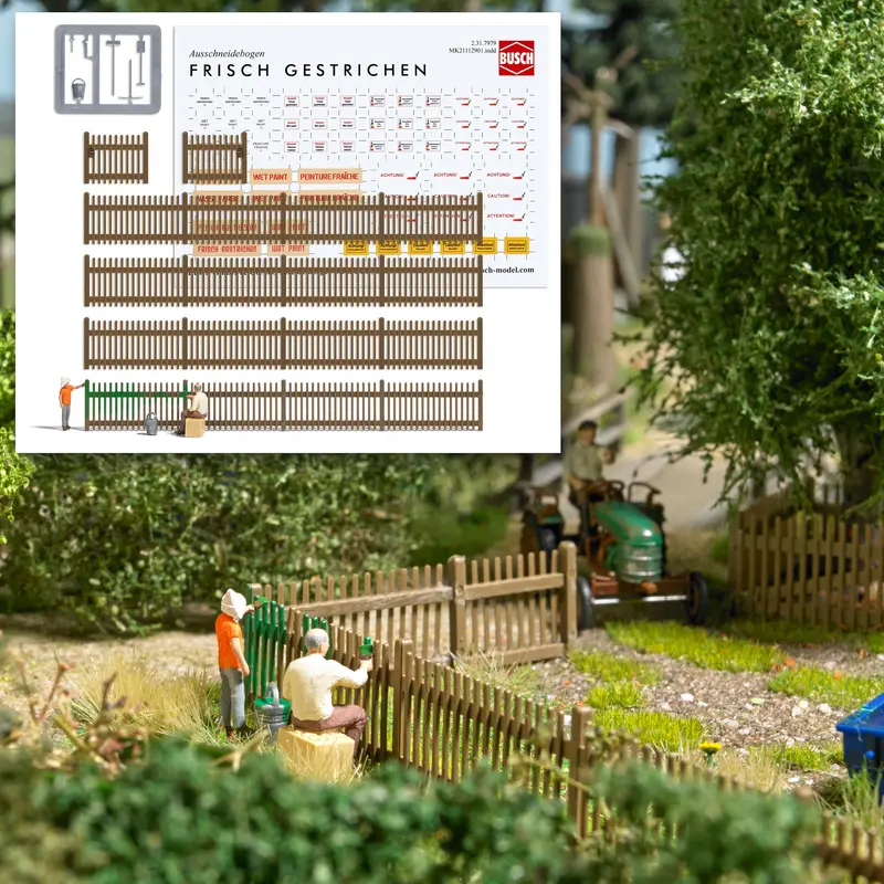 7984 - Scenery Set - Painting The Fence (Ho Scale) 1