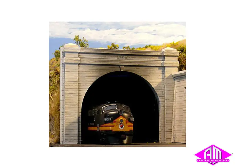 8330 - Double Track Tunnel Portal - Concrete (Ho Scale) 1
