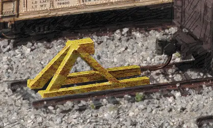 933-2602 - Track Bumper - Built-Ups - Yellow - 5Pc (N Scale) 1
