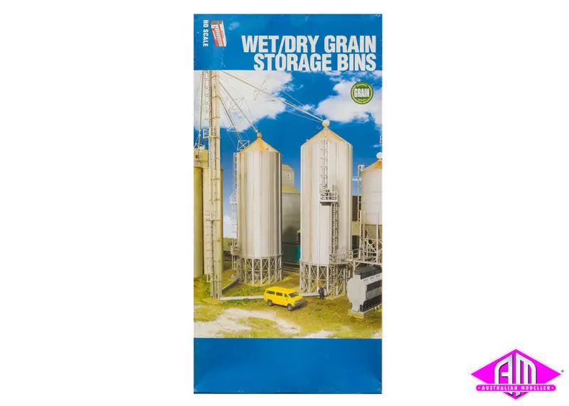 933-2937 - Wet/Dry Grain Storage Bins Kit (Ho Scale) 1