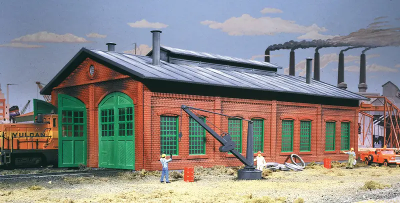 933-3007 - 2-Stall Enginehouse Kit (Ho Scale) 1