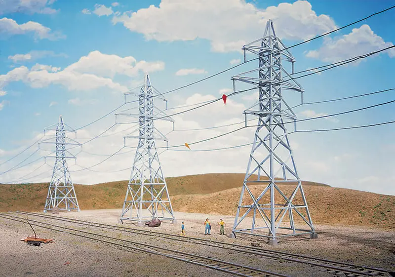 933-3121 - High-Voltage Transmission Towers Kit - 4 Pack (Ho Scale) 1