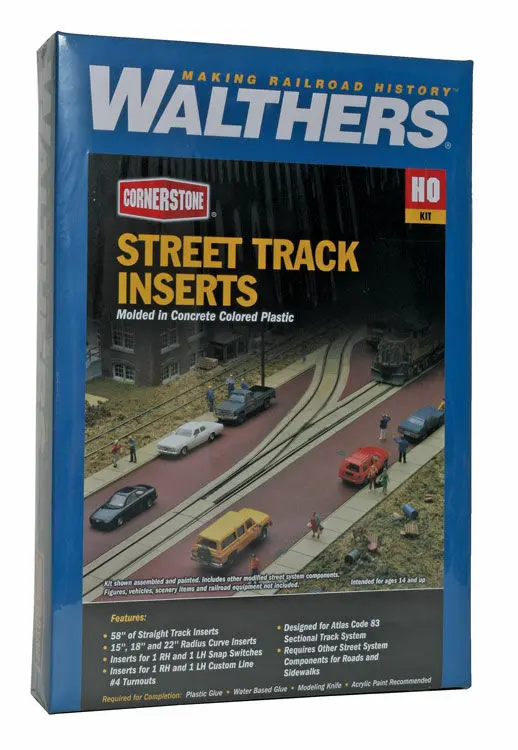 933-3140 - Street Track Insert Set Kit (Ho Scale) 1