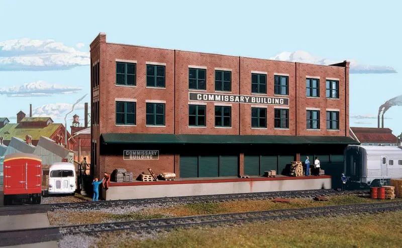 933-3173 - Commissary/Freight Transfer Background Building Kit (Ho Scale) 1